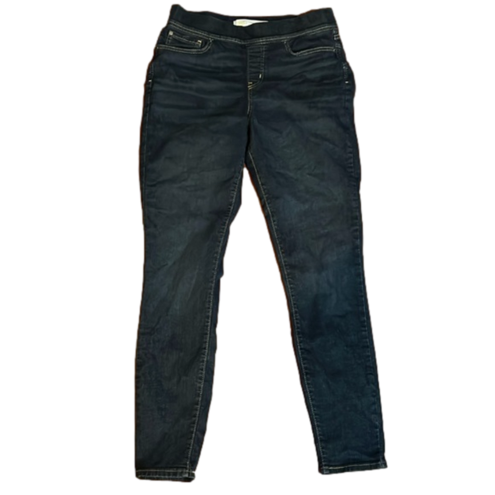 size 12 levi strauss gold totally shaping pull on skinny jeans